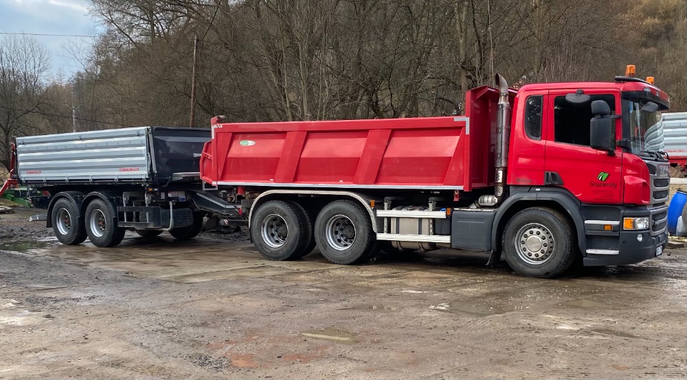 Scania 6×4 s vlekem